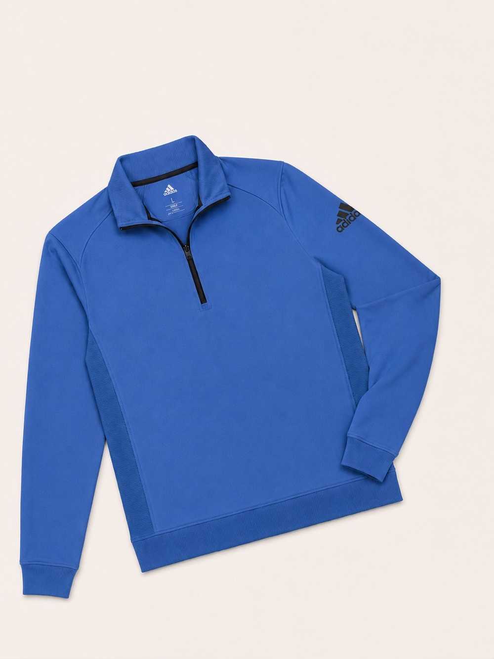 adidas Men's Royal Blue Half-Zip Performance Pullover